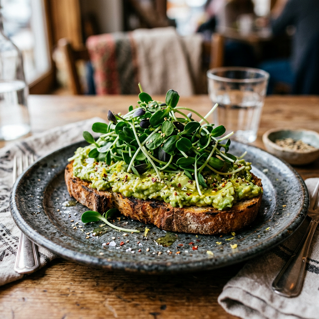 Tostadas de Aguacate con Sunflower Black Oil